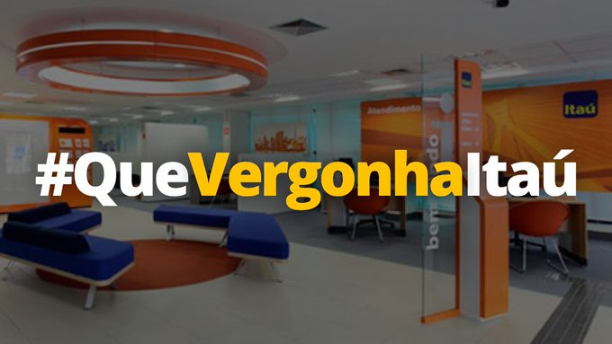 Internautas fazem protesto contra o banco Itaú. Imagem: Divulgação