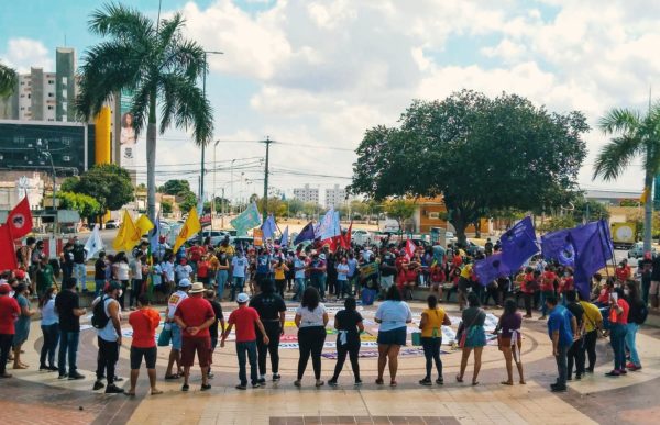 Concentração para ato contra Bolsonaro em Mossoró (RN)