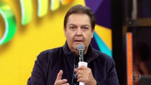 Faustão na Globo, quando ainda era apresentador do programa aos domingos