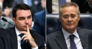 Flávio Bolsonaro e Renan Calheiros