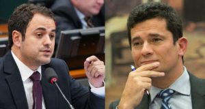 Glauber Braga, que votou contra a PEC 5, e Sergio Moro