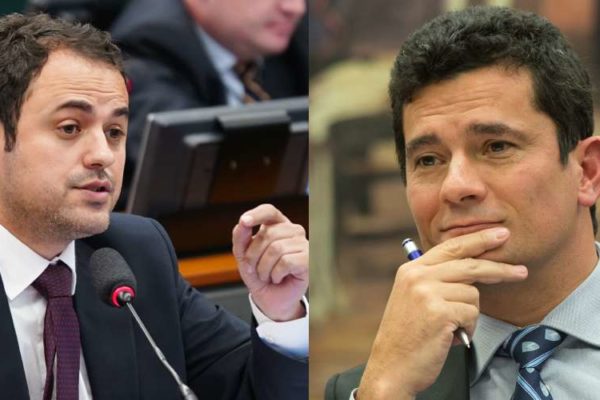 Glauber Braga, que votou contra a PEC 5, e Sergio Moro