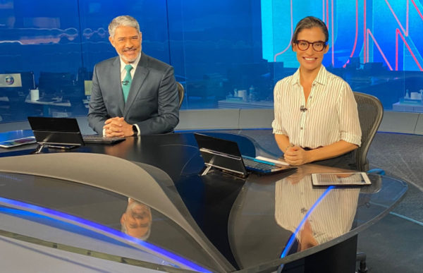 Veja Bonner e Renata Vasconcellos