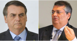 O presidente Jair Bolsonaro e o governador do Maranhão, Flávio Dino