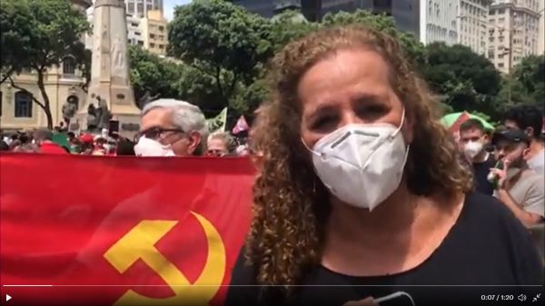 Jandira Feghali conta ao DCM sobre os protestos contra Bolsonaro no Rio