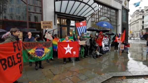 Manifestação em Londres