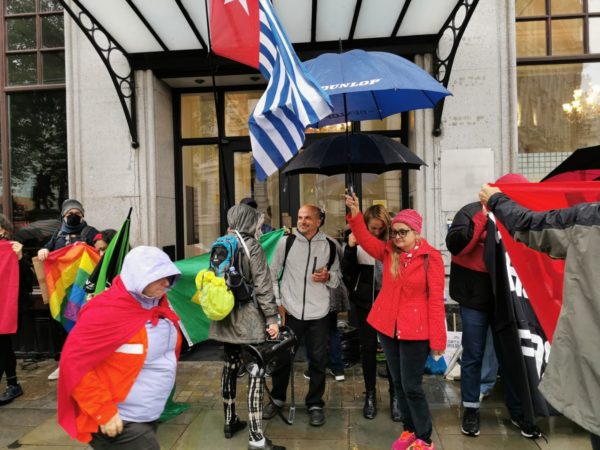 Manifestação em Londres
