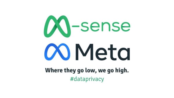 Logos M-Sense e Facebook Meta