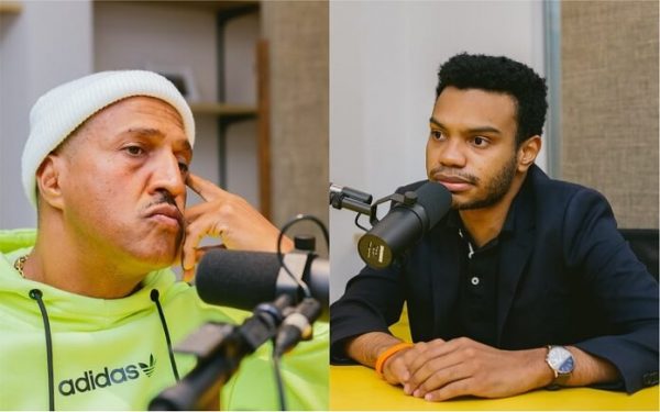 Mano Brown e Fernando Holiday no podcast "Mano a Mano"