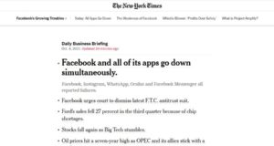 Facebook no New York Times
