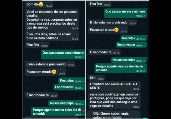 Veja a hostilidade