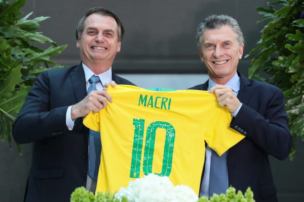 Veja Jair Bolsonaro e Maurício Macri