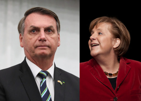 Veja Bolsonaro e Merkel