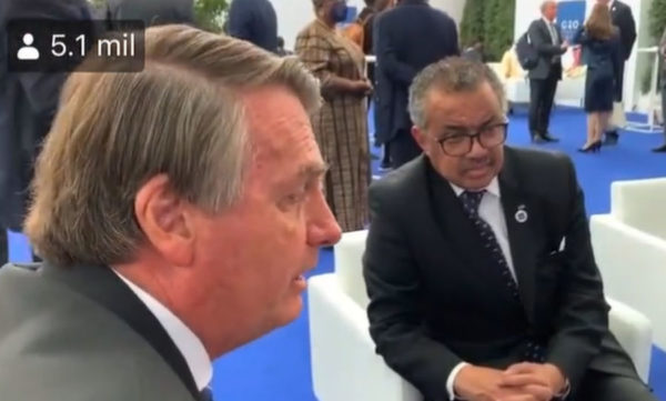 Veja Bolsonaro e Tedros