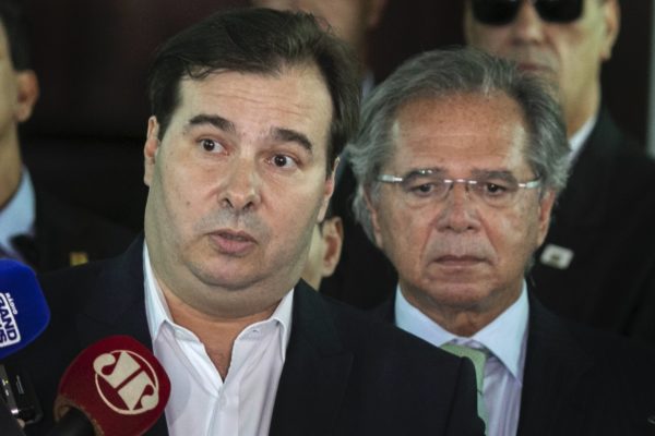 Rodrigo Maia e Paulo Guedes