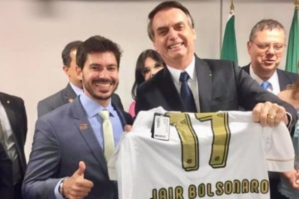 Júnior Bozzella e Jair Bolsonaro