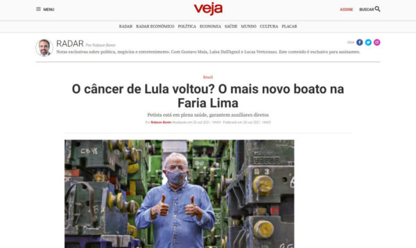 Veja a revista Veja