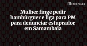 Mulher finge pedir hambúrguer