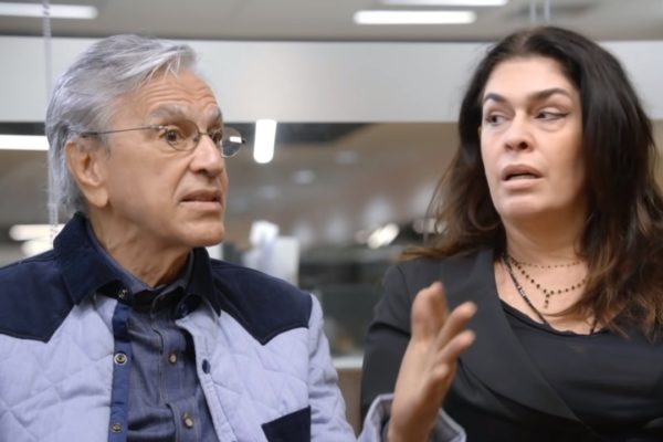 Caetano Veloso e Paula Lavigne