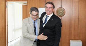 Jair Bolsonaro e Roberto Jefferson reunidos no Palácio do Planalto, em setembro de 2020. Foto: Reprodução