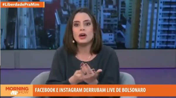 A bolsonarista Zoe Martinez no Morning Show, da Jovem Pan