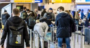 Aeroporto na Holanda durante a pandemia