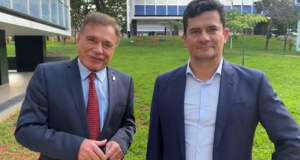 Alvaro Dias e Sergio Moro, do Podemos