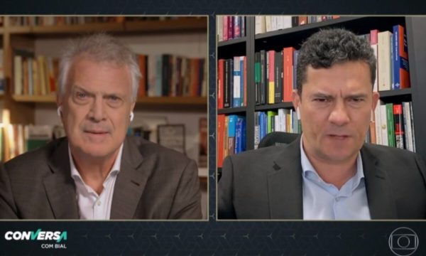 Pedro Bial e Sergio Moro