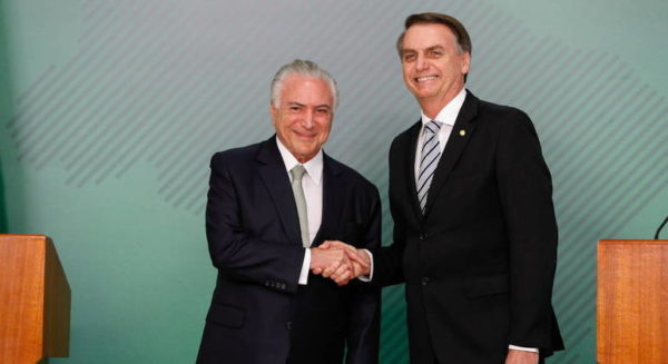 Michel Temer e Bolsonaro