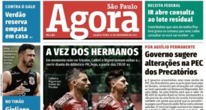 Capa do jornal Agora