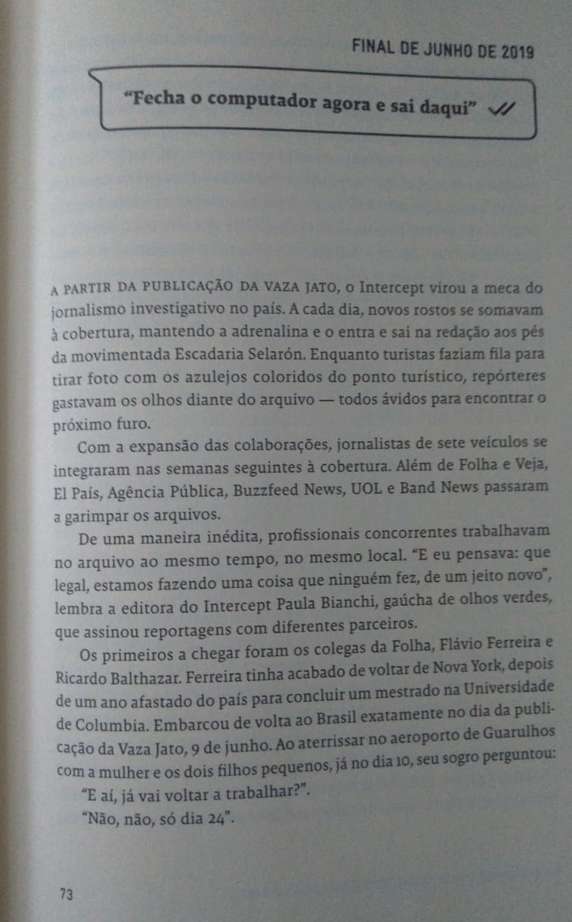 Confira a participação da revista Veja na Vaza Jato no livro do The Intercept Brasil