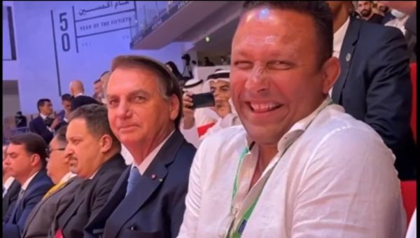 Jair Bolsonaro e Renzo Gracie no Mundial de Jiu-jítsu em Duba