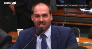 Eduardo Bolsonaro perdeu processo por danos morais. Foto: Reprodução