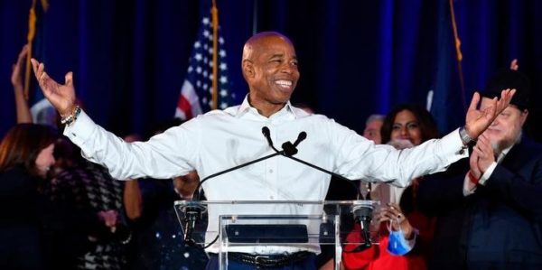O novo prefeito de Nova York, Eric Adams