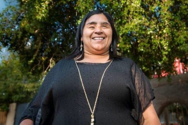 A senadora eleita Fabiola Campillai,