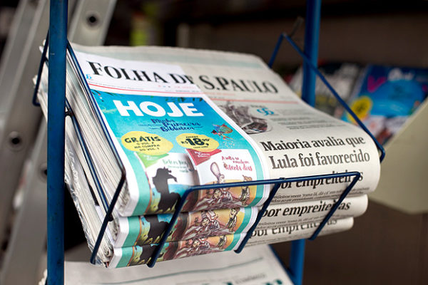 Versão impressa da Folha de S. Paulo