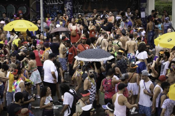 Bloco de carnaval em São Paulo em 2020. Foto: Bruno Rocha/Estadão Conteúdo