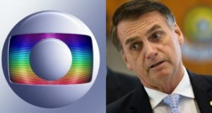 Montagem globo e Bolsonaro