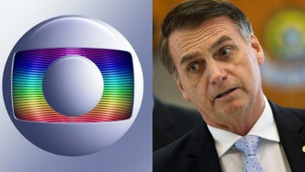 Montagem globo e Bolsonaro