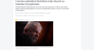 Le Monde destaca viagem de Lula a países europeus