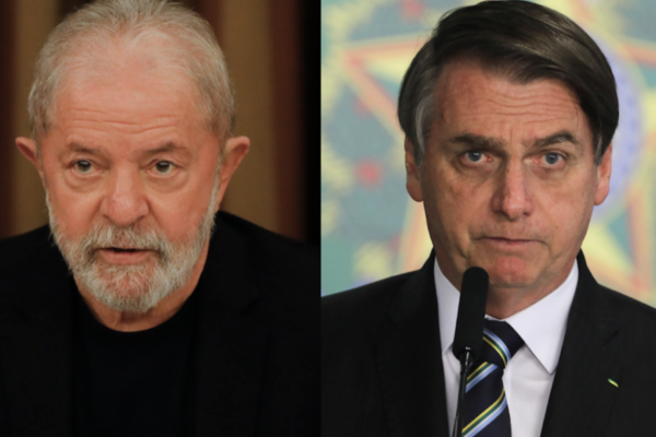 Lula e Jair Bolsonaro