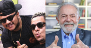 Lula e apresentadores do Podpah
