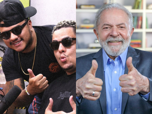 Lula e apresentadores do Podpah