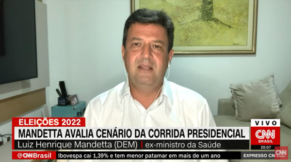 Mandetta em entrevista à CNN Brasil