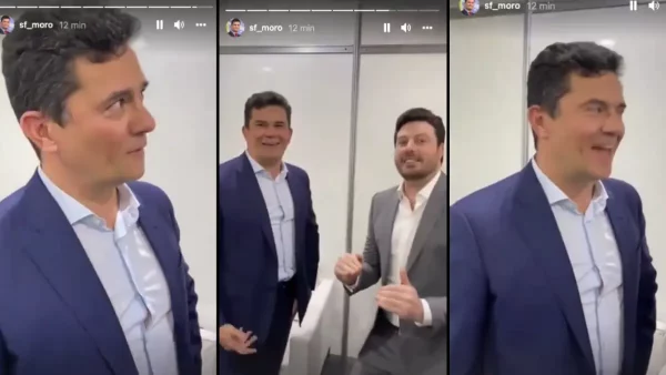 Sergio Moro faz piada com Danilo Gentili após debate em evento do MBL