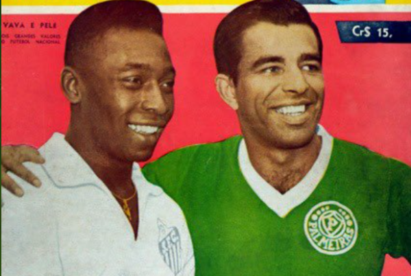 Pelé e Vavá: reprodução Capa de A Gazeta Esportiva