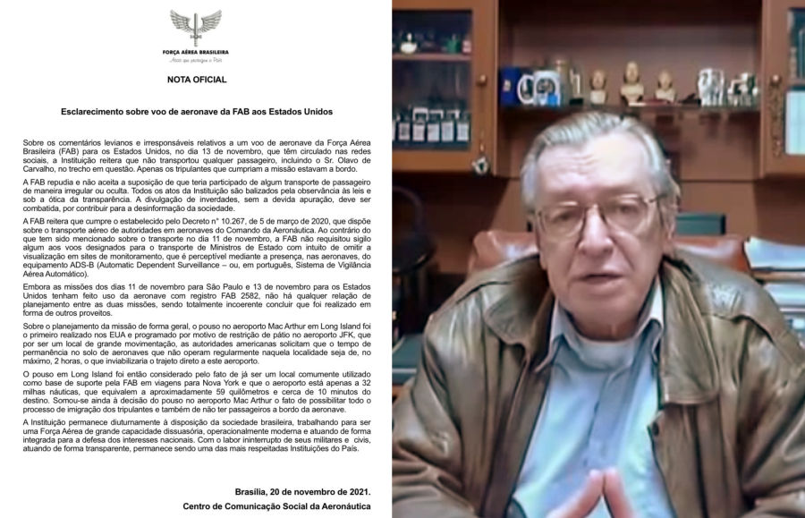 Veja Olavo de Carvalho e a FAB