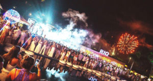 Aglomeração em festa de Réveillon