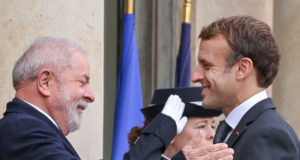 Veja Lula e Macron