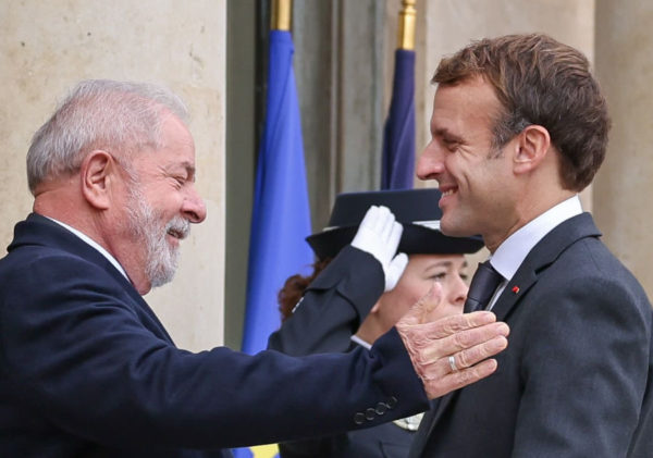 Veja Lula e Macron